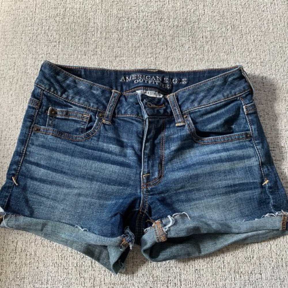 AEO Jean Shorts, Super Stretch, Size 2